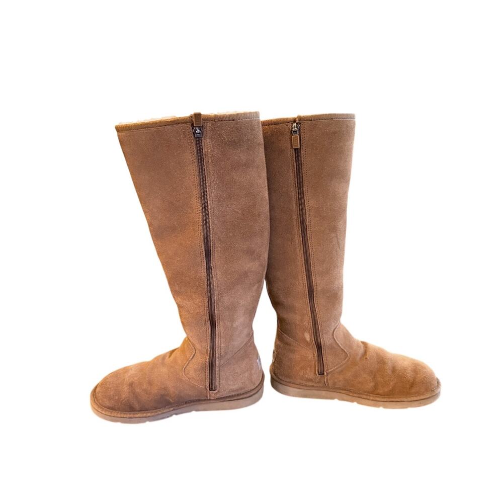 UGGxAnthropologie 9 Classic Ultra Tall Boots $295 Knee High Shearling Chestnut - Picture 8 of 14